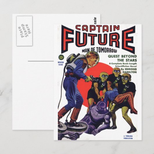 Captain Future Briefkaart (Voorkant / Achterkant)