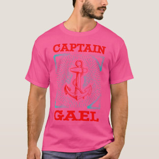 Captain Gael Personalized Name Seaman Boating Trip T-shirt