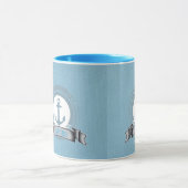 CAPTAIN gepersonaliseerd zeilschip met nautisch em Mok (Midden)