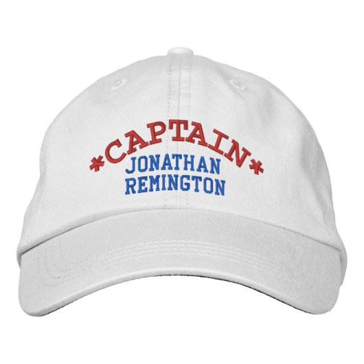 CAPTAIN Gepersonaliseerde voornaamVerstelbaar Pet (Voorkant)