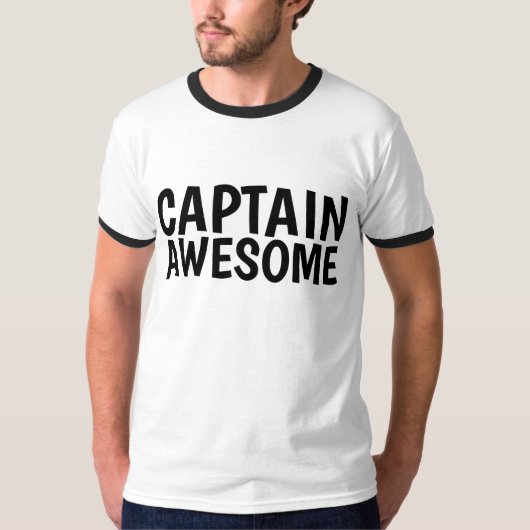CAPTAIN GEWELDIGE, Funny Mannen-shirts & T - shirt (Voorkant)