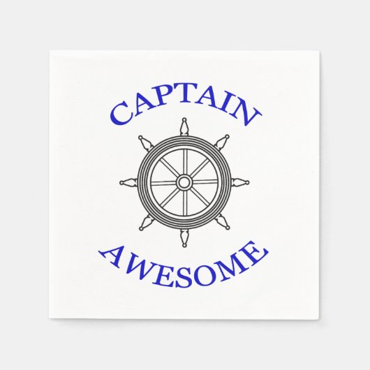 "CAPTAIN GEWELDIGE" Papier Napkins Servet (Voorkant)