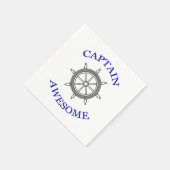 "CAPTAIN GEWELDIGE" Papier Napkins Servet (Hoek)
