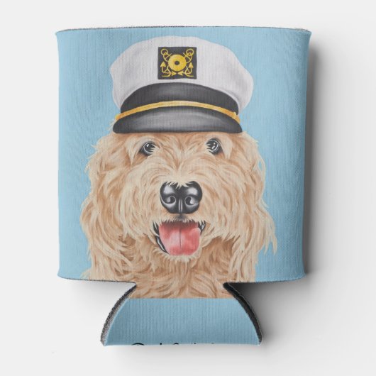 Captain Goldendoodle Koelbox Blikjeskoeler (Voorkant)