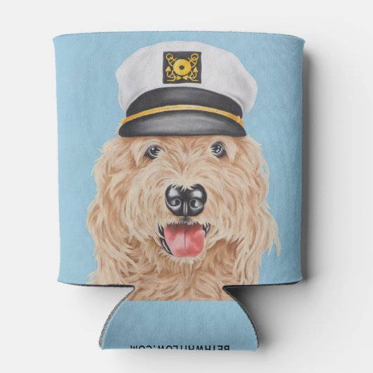 Captain Goldendoodle Koelbox Blikjeskoeler (Achterkant)