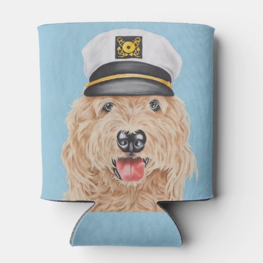 Captain Goldendoodle Koelbox Blikjeskoeler (Achterkant)