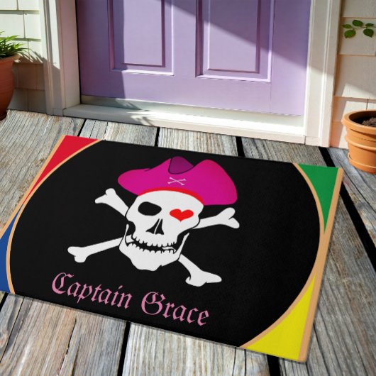 Captain Grace - Piratenhuismat, Piraten Vlag Deurmat
