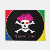 Captain Grace - Piratenhuismat, Piraten Vlag Deurmat (Voorkant)
