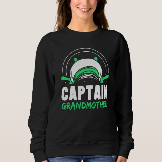 Captain Grandmother Ship Skipper Boat Yacht Grandm Trui (Voorkant)
