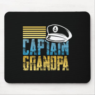 Captain Grandpa - Zeilkapitein Pet - Boat Lover Muismat