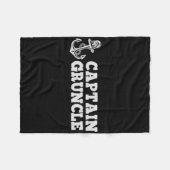 Captain Gruncle Zeilboot  Boat Ancho Fleece Deken (Voorkant (Horizontaal))