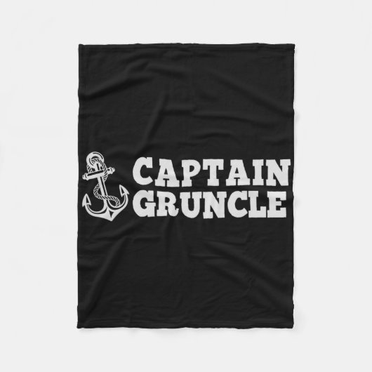 Captain Gruncle Zeilboot  Boat Ancho Fleece Deken (Voorkant)