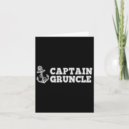 Captain Gruncle Zeilboot  Boat Ancho Kaart (Voorkant)