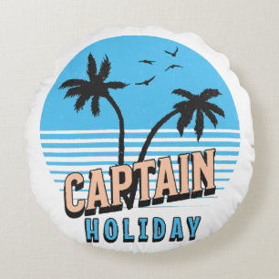 Captain Holiday Rond Kussen