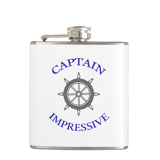 "CAPTAIN IMPRESSIEVE" FLASK HEUPFLES (Voorkant)