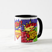 CAPTAIN is mijn SUPERHERO-GEpersonaliseerde COMIC  Mok (Voorkant rechts)