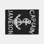 Captain Jameson Jachtanker Boot Schip Zeilen Fleece Deken (Voorkant (Horizontaal))
