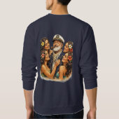Captain John and Friends Navy Sweatshirt (Achterkant)