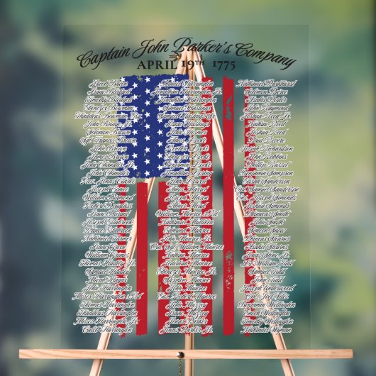 Captain John Parkers Company Acryl Teken Acryl Bord (Neutraal)