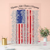 Captain John Parkers Company Acryl Teken Acryl Bord (Huwelijk)