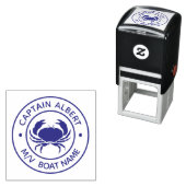 Captain Jouw naam Krab Zelfinkt Stempel (In situ)