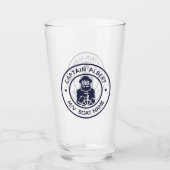 Captain Jouw naam Old Scruff Emblem Tumbler Glass (Voorkant)