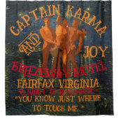 Captain Karma & Joy Breezeway Motel Fairfax VA Douchegordijn (Voorkant)