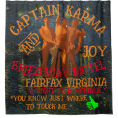 Captain Karma & Joy Breezeway Motel Fairfax VA Douchegordijn (Voorkant)