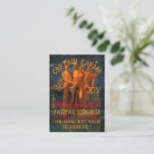 Captain Karma & Joy Breezeway Motel Fairfax VA Informatiekaartje (Staand voorkant)