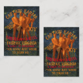 Captain Karma & Joy Breezeway Motel Fairfax VA Informatiekaartje (Voorkant / Achterkant)