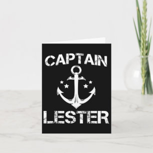 Captain Lester Funny Verjaardag Gepersonaliseerde Kaart