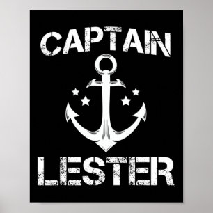 Captain Lester Funny Verjaardag Gepersonaliseerde  Poster