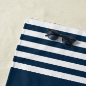 CAPTAIN, marineblauw handdoek (In situ)