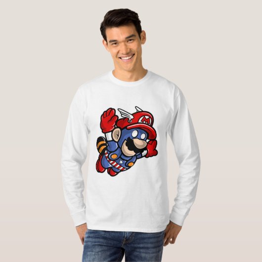 Captain Mario T-shirt (Voorkant volledig)