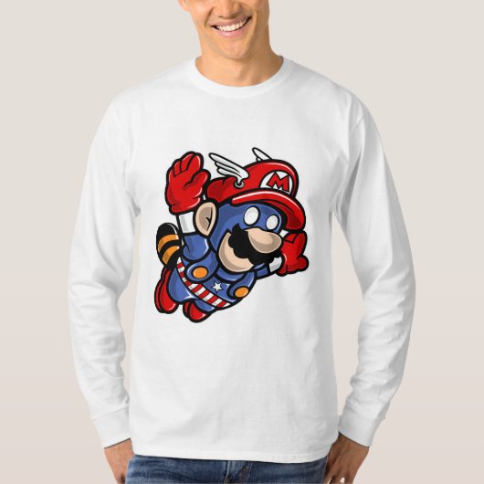 Captain Mario T-shirt (Voorkant)