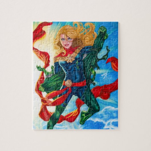 Captain Marvel ~ Carol Danvers Legpuzzel (Verticaal)
