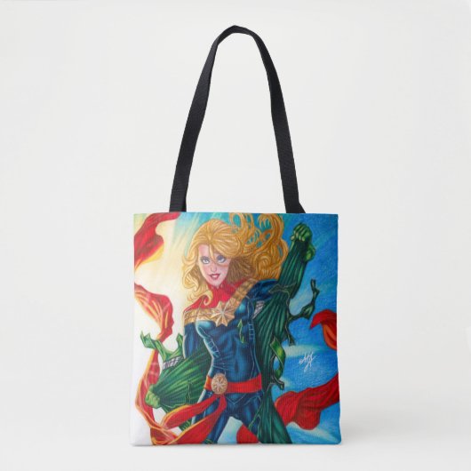 Captain Marvel ~ Carol Danvers Tote Bag (Voorkant)