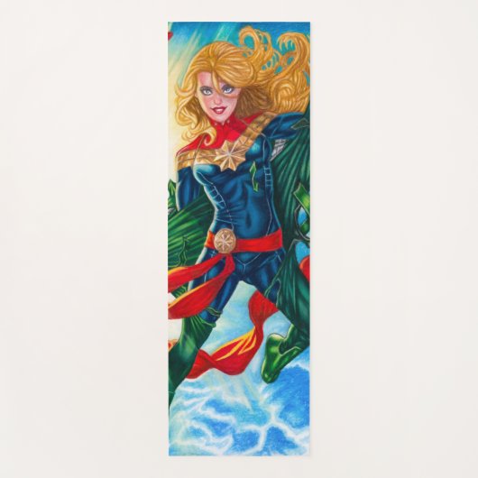 Captain Marvel ~ Carol Danvers Yogamat (Voorkant)