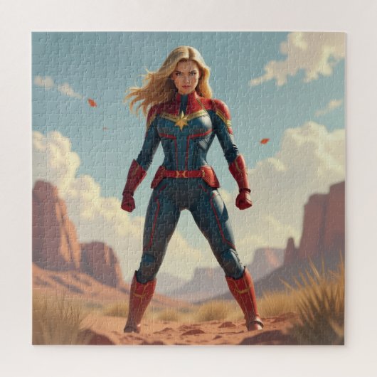 Captain Marvel Puzzel (Verticaal)