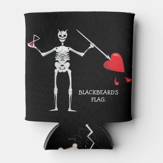 CAPTAIN MAYFLOWER'S Blackbeard Flag Blikjeskoeler (Voorkant)