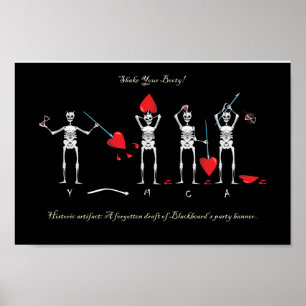 CAPTAIN MAYFLOWER'S BLACKBEARD FLAG POSTER