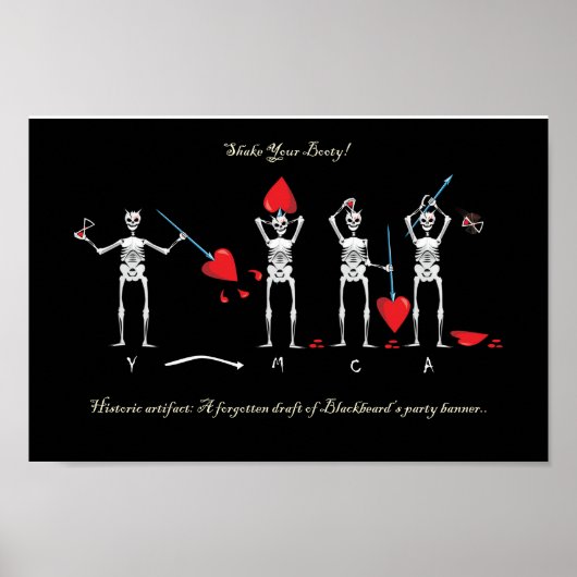 CAPTAIN MAYFLOWER'S BLACKBEARD FLAG POSTER (Voorkant)