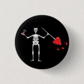 CAPTAIN MAYFLOWER'S Blackbeard Flag Ronde Button 3,2 Cm (Voorkant)