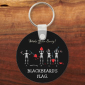 CAPTAIN MAYFLOWER'S Blackbeard Flag Sleutelhanger (Voorkant)