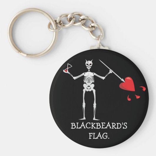 CAPTAIN MAYFLOWER'S Blackbeard Flag Sleutelhanger (Voorkant)