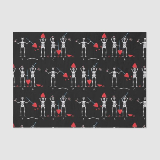 CAPTAIN MAYFLOWER'S BLACKBEARD FLAG TISSUEPAPIER (Voorkant)