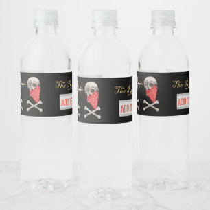 CAPTAIN MAYFLOWER'S vlag voor Billy One Hand label Waterfles Etiket