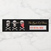 CAPTAIN MAYFLOWER'S vlag voor Billy One Hand label Waterfles Etiket (Enkel label)