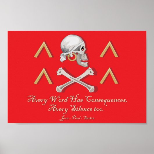 CAPTAIN MAYFLOWER'S Vlag voor kapitein Avery Poster (Voorkant)