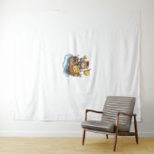 Captain Meowbeard - Grappige Pirate Cat Graphic Wandkleed (In Situ (horizontaal))